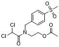 Acetamide, 2,2-dichloro-N-(2-hydroxyethyl)-N-(p-(methylsulfonyl)benzyl)-, acetate (ester) 3576-68-9